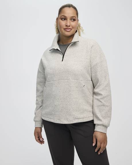 Pull texturé à demi-zip - Hyba