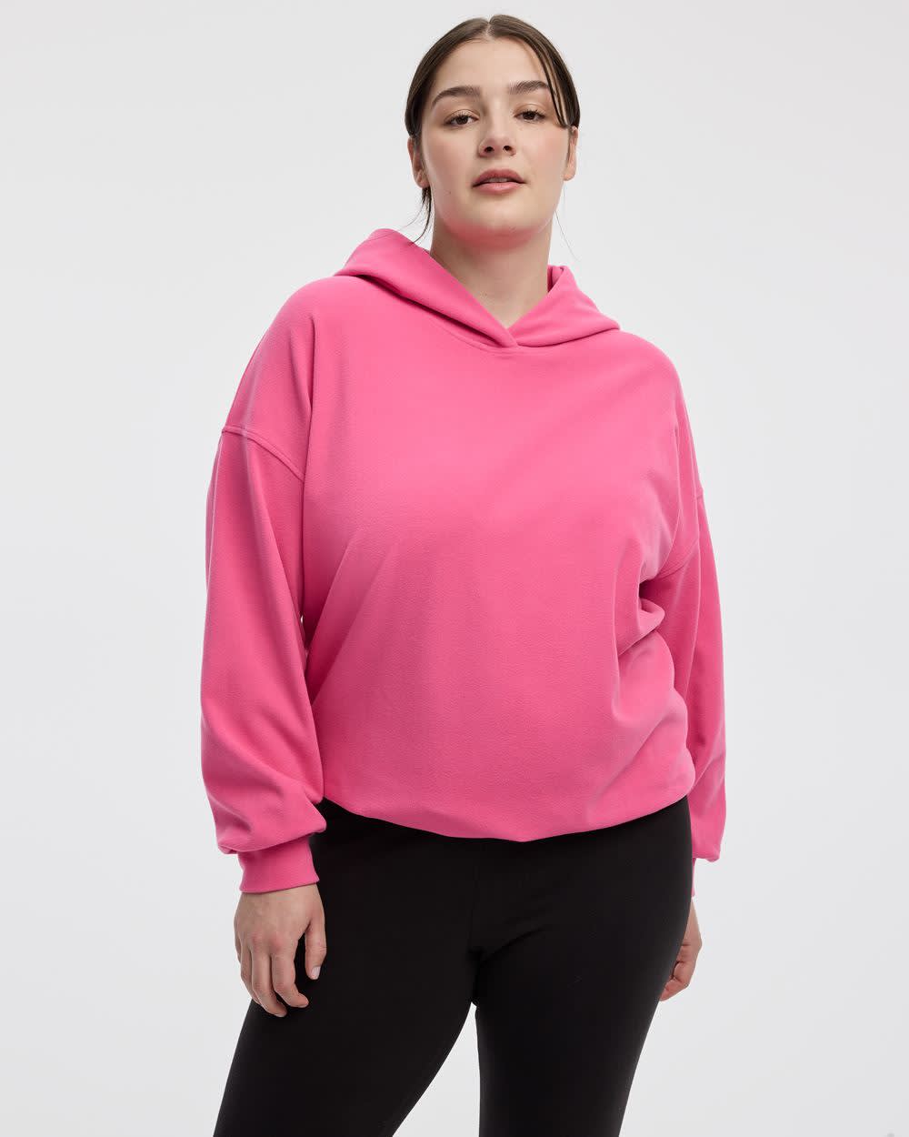 Pull &agrave; capuchon en tissu polaire - Hyba