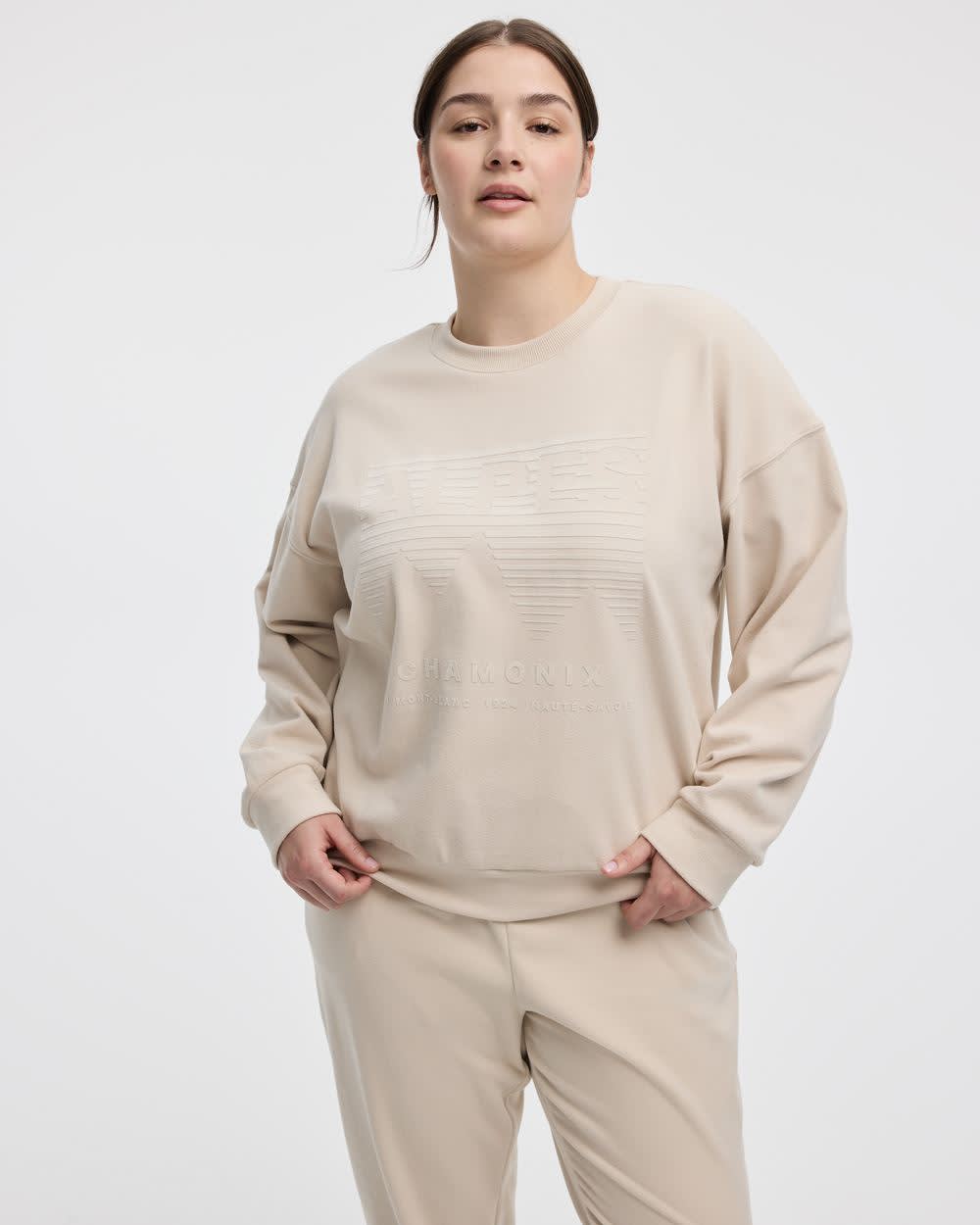 Long-Sleeve Crew-Neck Polar Fleece Sweater - Hyba Long-Sleeve Crew-Neck Polar Fleece Sweater - Hyba