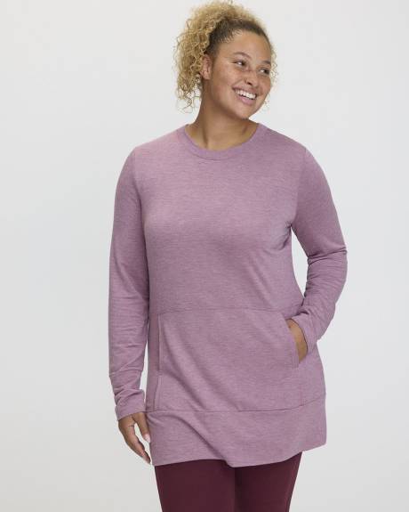 Long-Sleeve Tunic with Front Pocket - Hyba