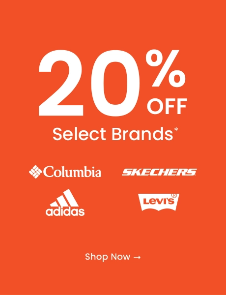 20% off Select Brands: Shop Now
