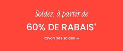 60% de rabais sur les soldes