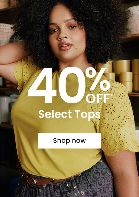 40% OFF Select Tops
