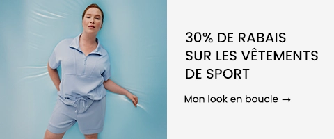 30% DE RABAIS sur les vêtements de sport