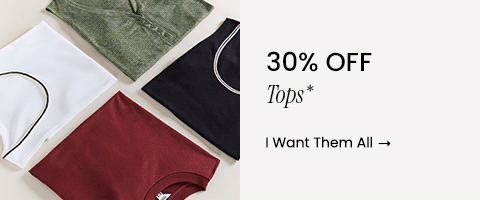 30% OFF Tops
