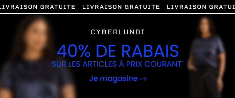 40% DE RABAIS sur les articles à prix courant* Livraison gratuite*