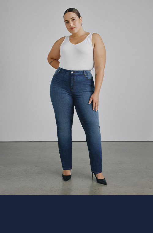 Plus Size Front Seam Stretch Pants  Thick leggings, Stretch pants, Classic  style outfits