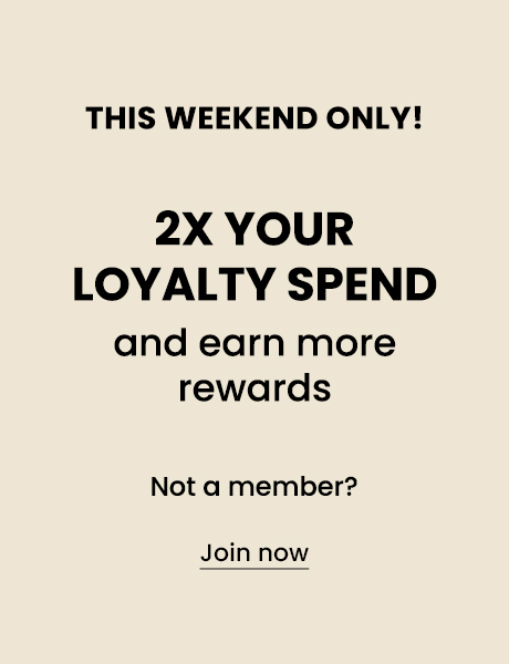 This Weekend Only: 2x Your Loyalty Spend and Earn More Rewards