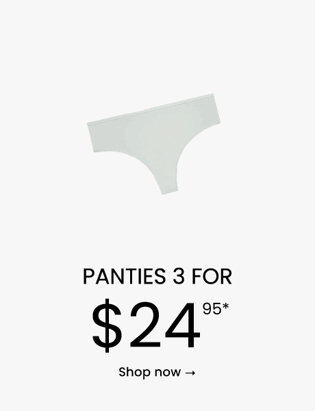 Panties 3 for $24.95: Shop Now