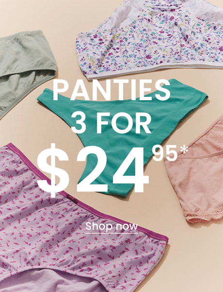 Panties 3 for $24.95