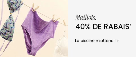 40% de rabais sur les maillots